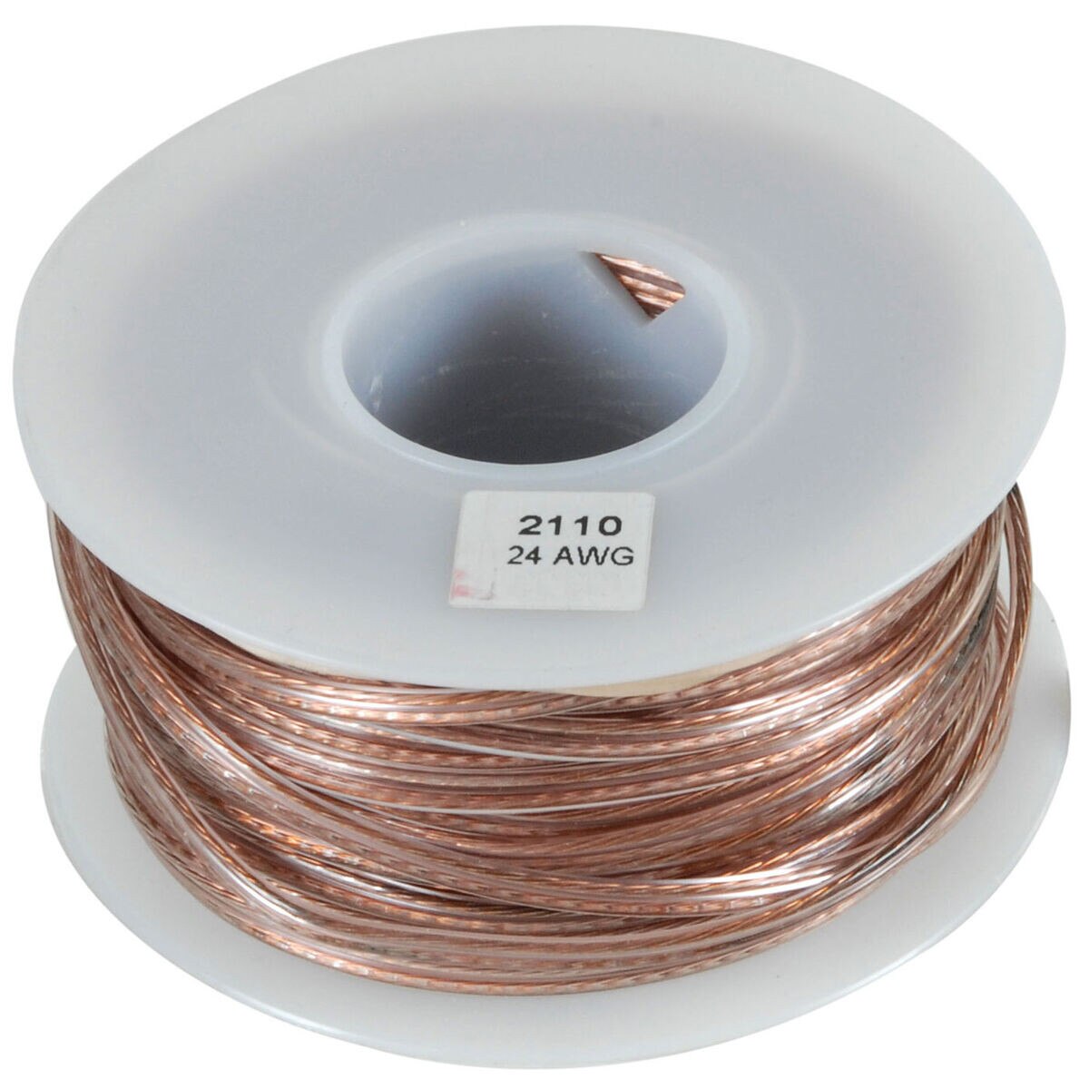 JSC Wire Speaker Wire Cable 24 AWG Clear 100 ft. USA